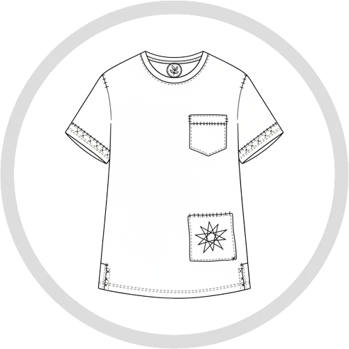 T-shirt MS upcyclé