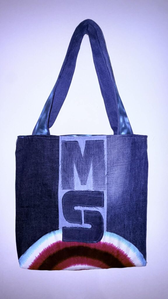 Tote bag réversible upcyclé en jean