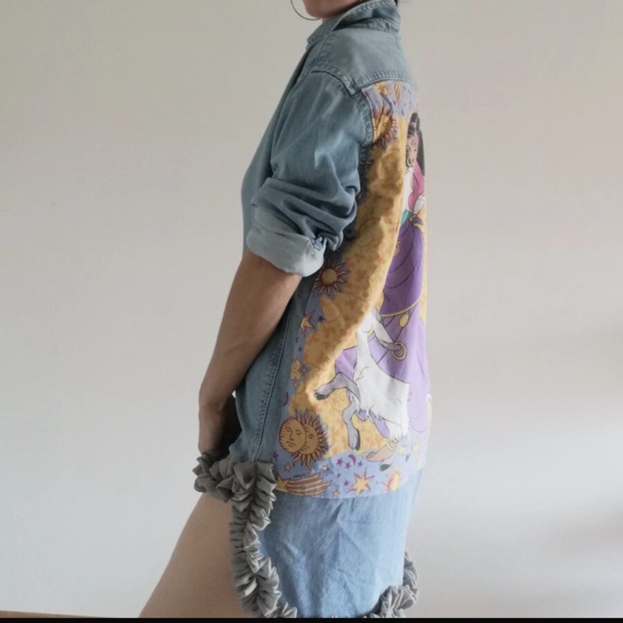 robe upcyclée en denim - Marija Stoja