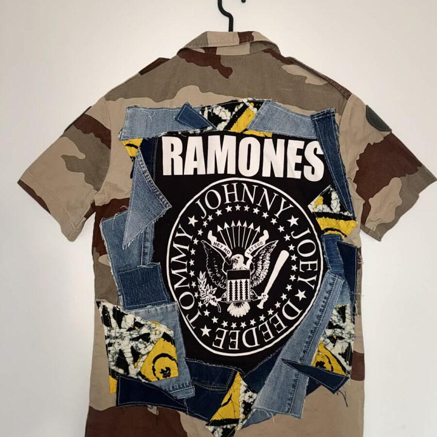 chemise militaire upcyclée - Marija Stoja