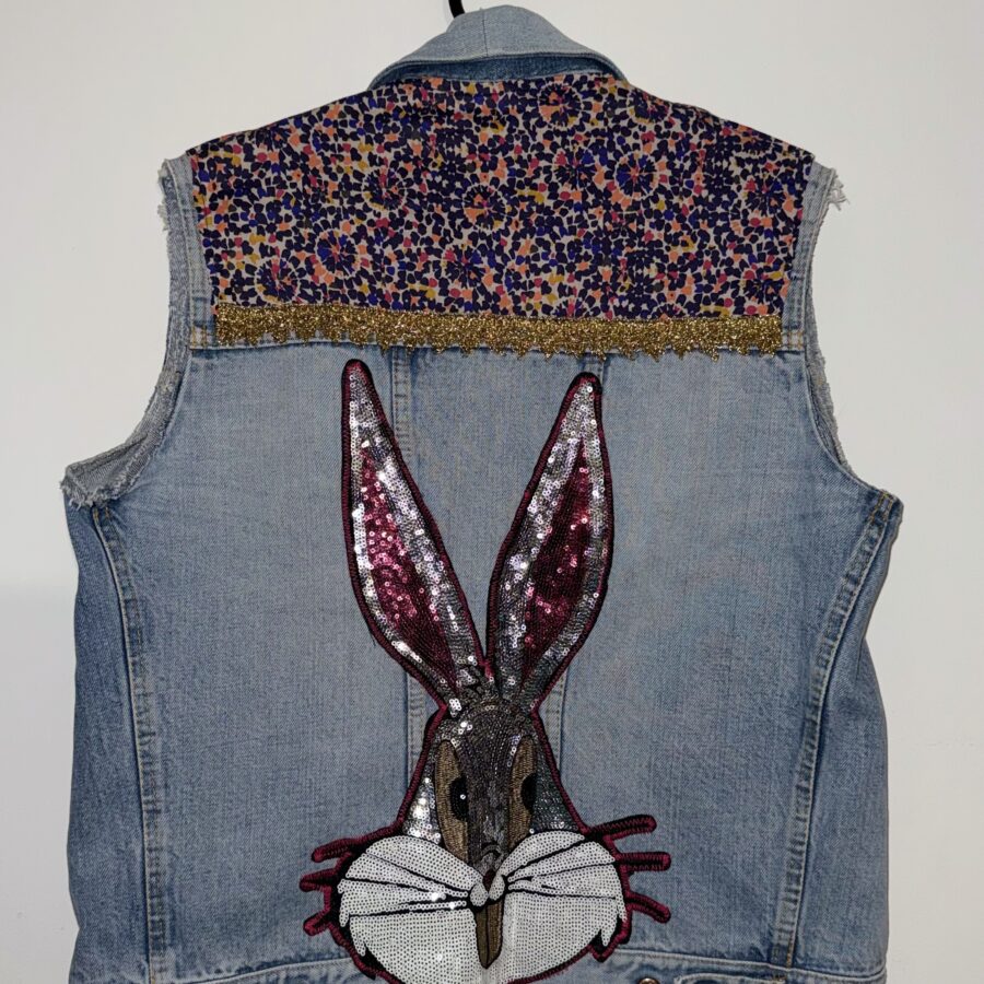 veste en jean upcyclée