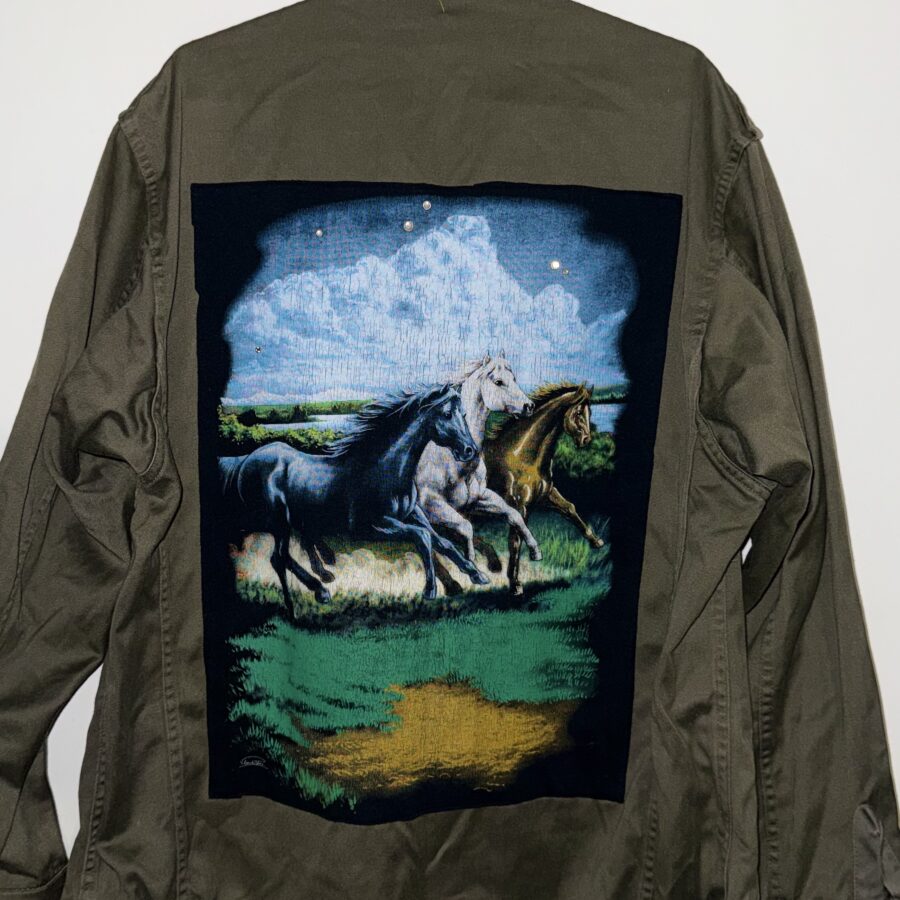 veste militaire customisée